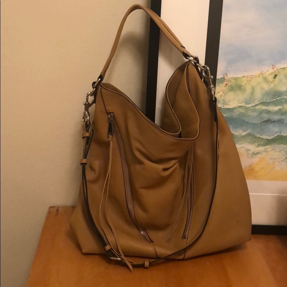 Rebecca Minkoff chestnut leather hobo bag